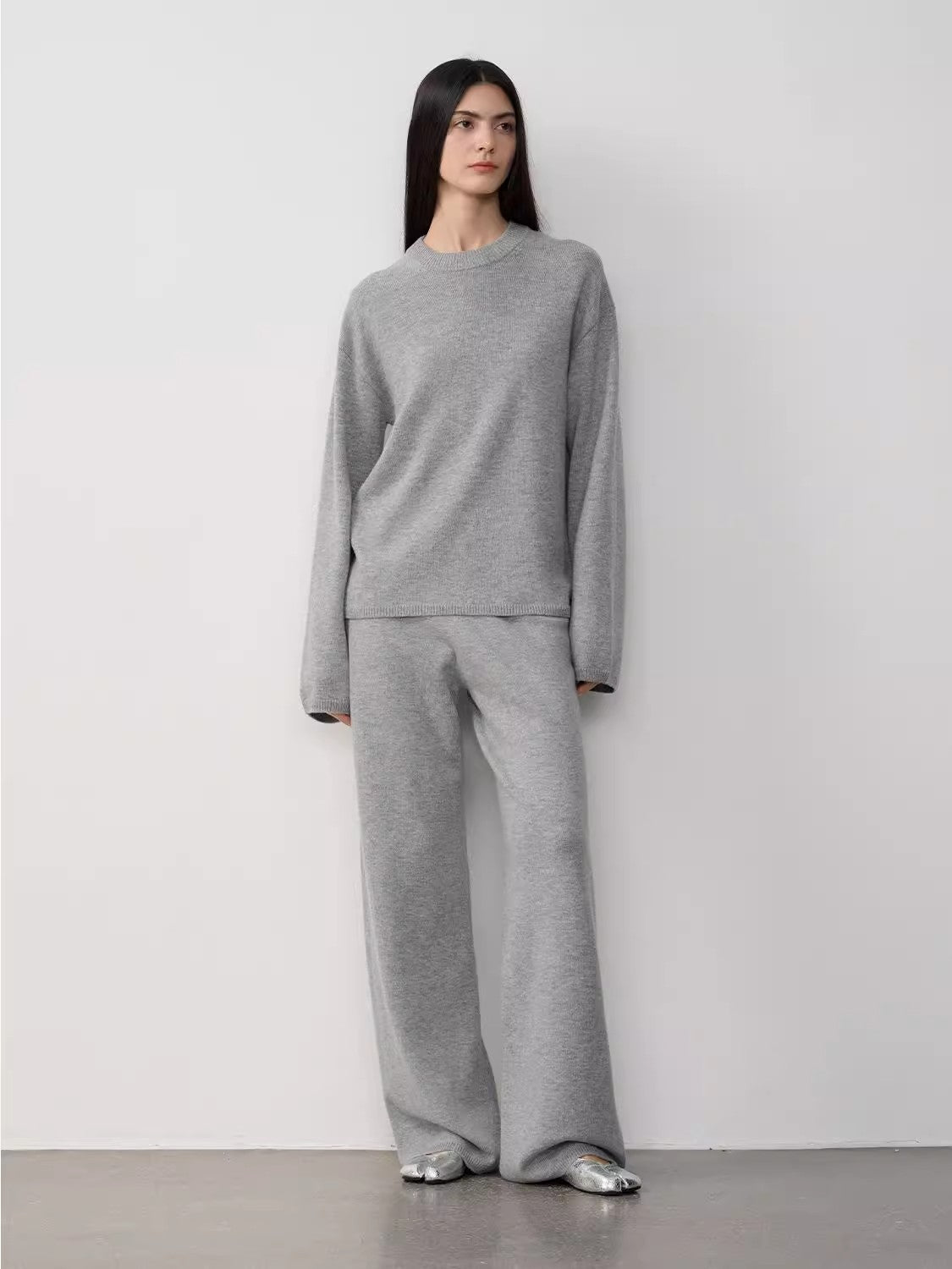 Completo in maglia di lana merino