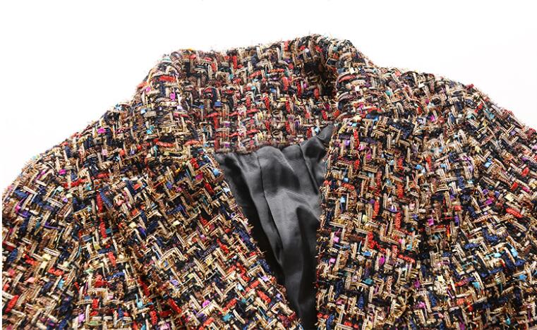 Set giacca con pantaloni corti in tweed