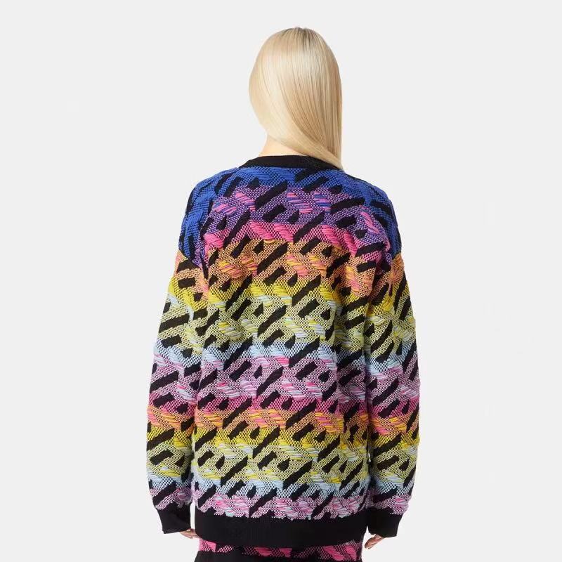 Maglione Vintage con motivo geometrico