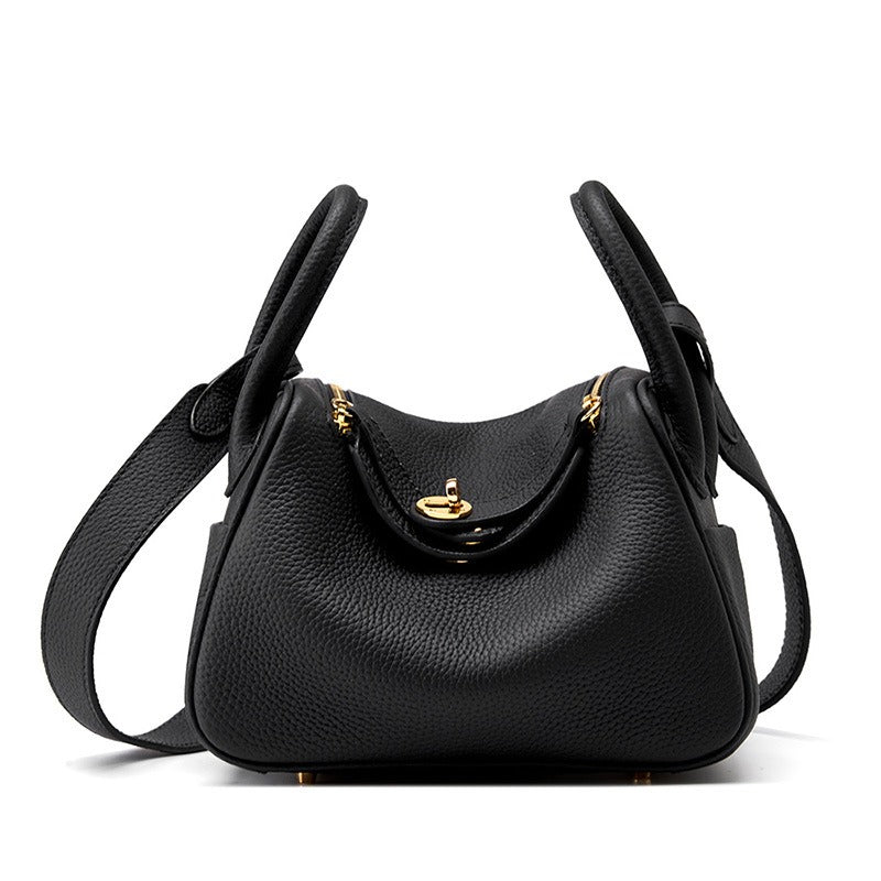 Mini borsa a tracolla in vera pelle