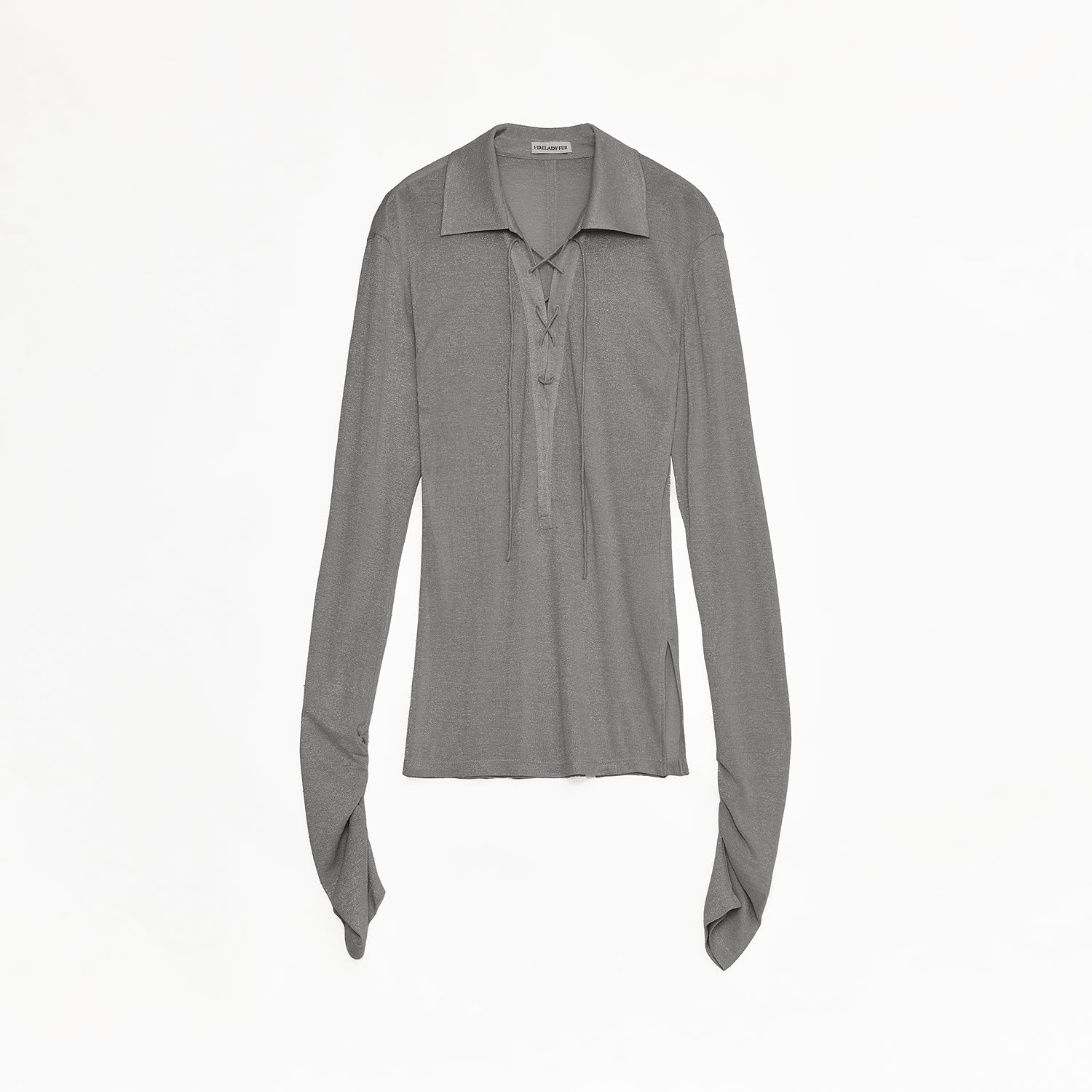 Maglia in seta argentata