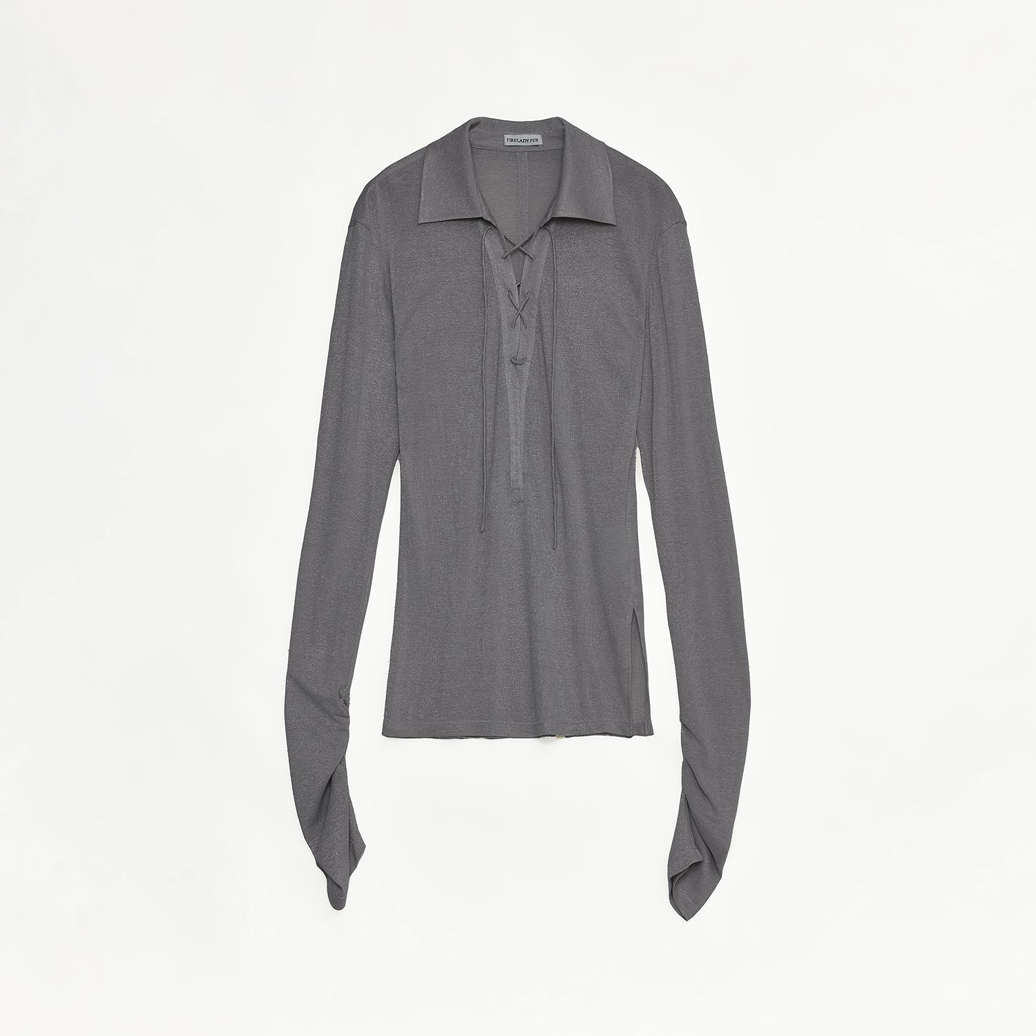 Maglia in seta argentata