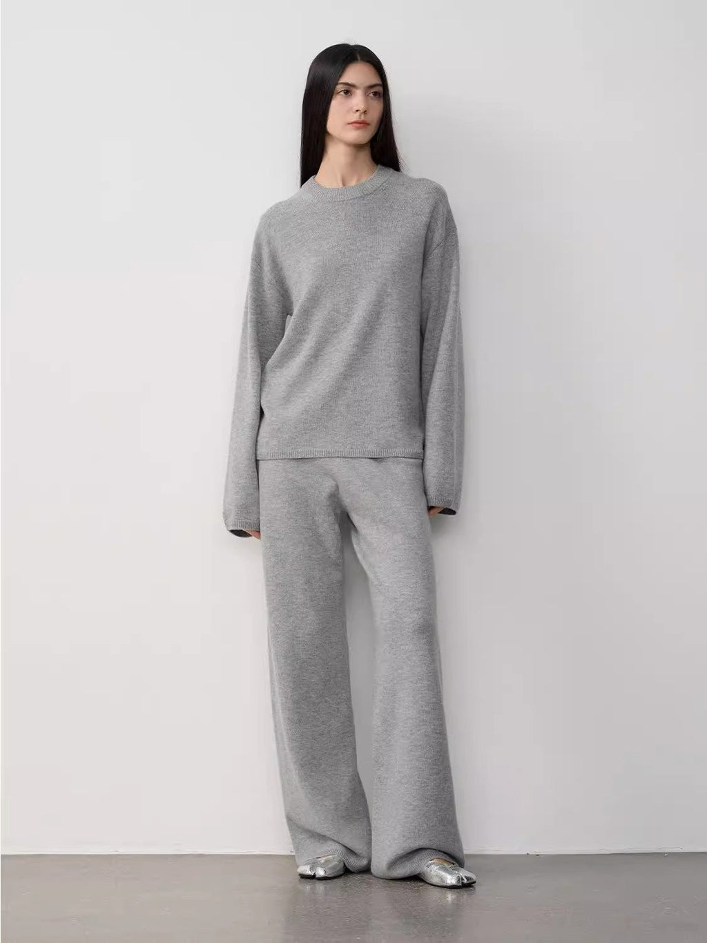 Completo in maglia di lana merino