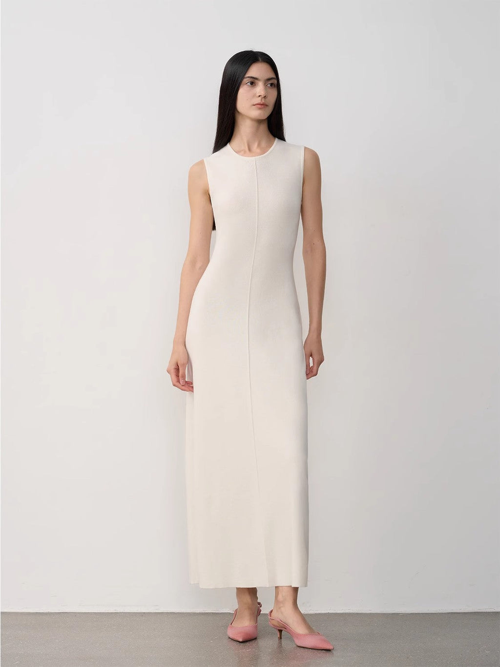 Abito in maglia di lana merino