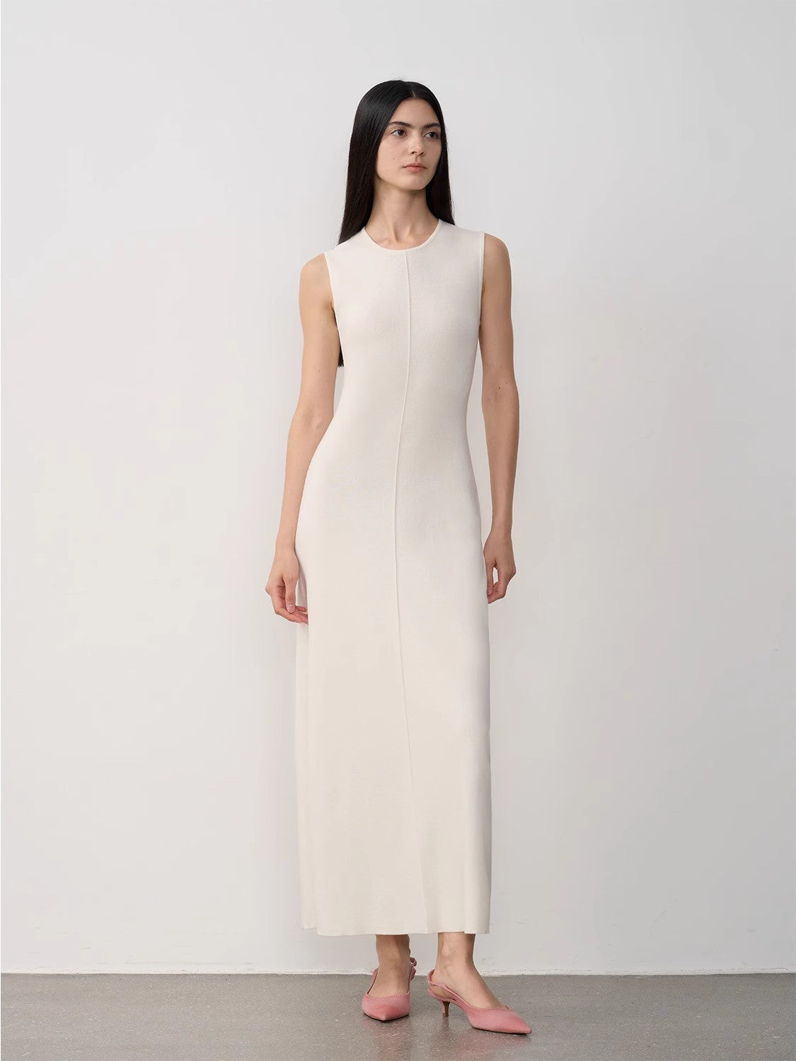 Abito in maglia di lana merino