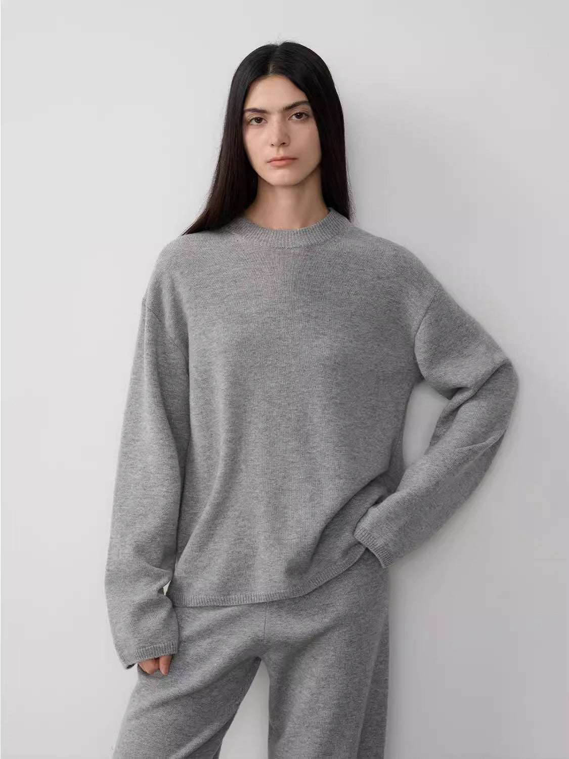 Completo in maglia di lana merino