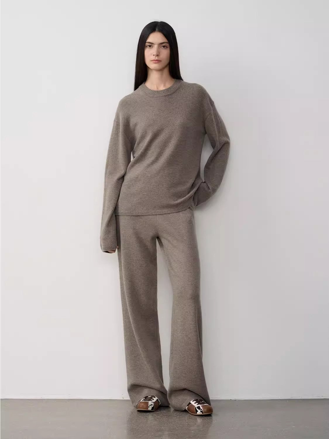 Completo in maglia di lana merino