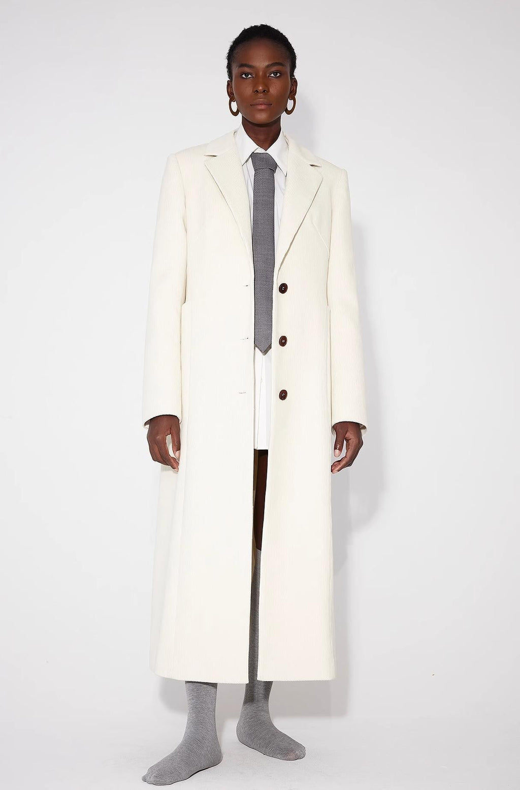 Cappotto in velluto a coste