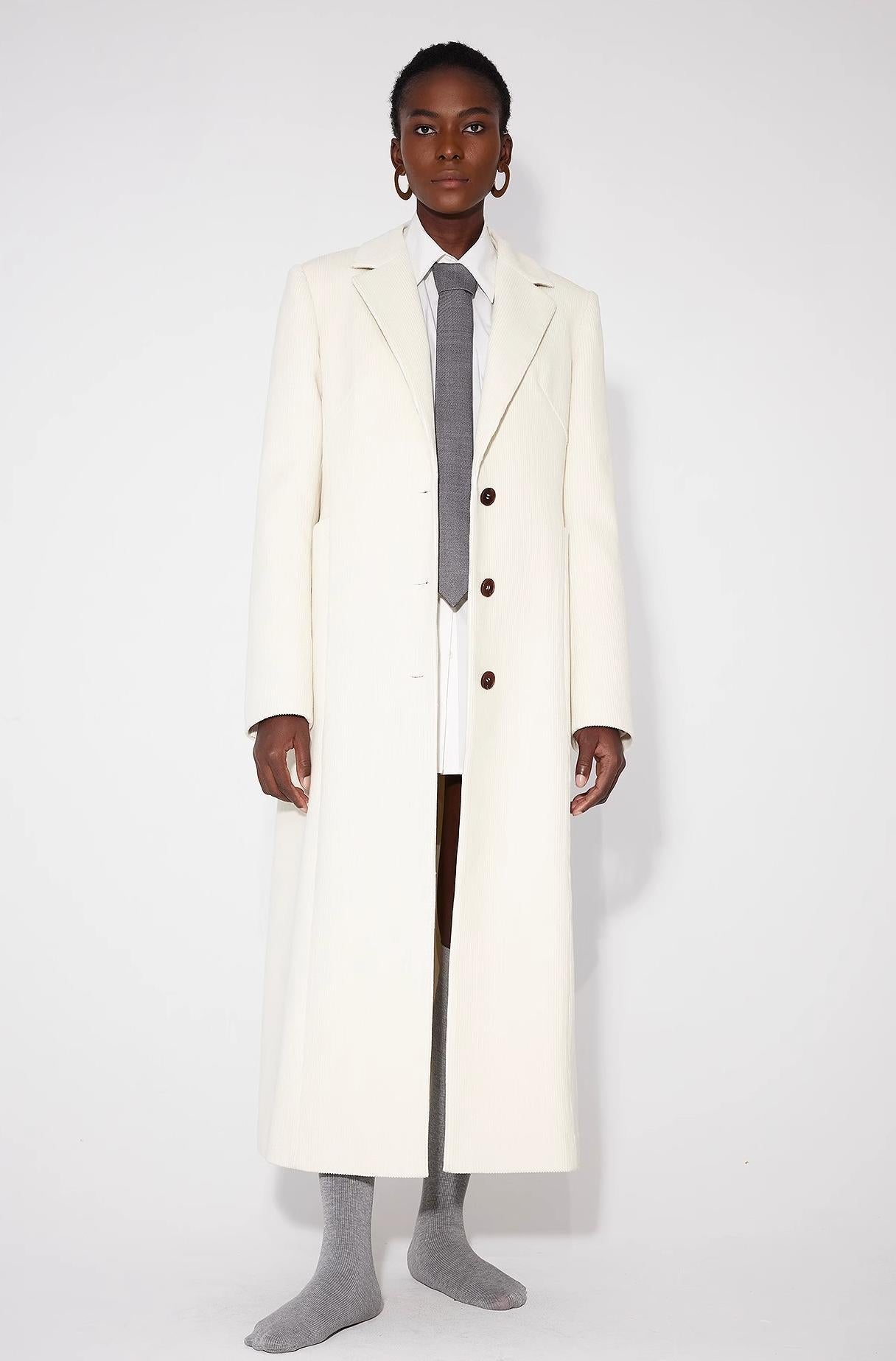 Cappotto in velluto a coste