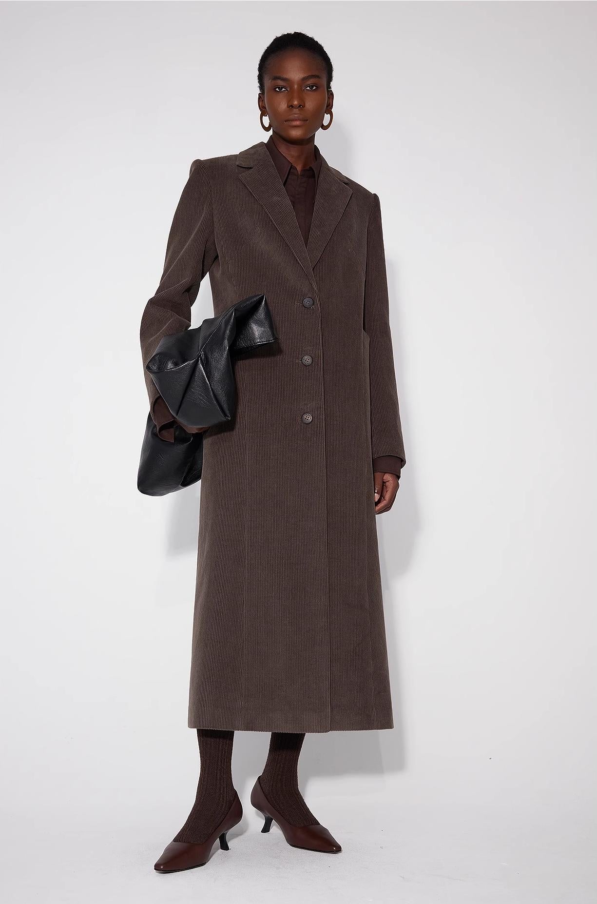 Cappotto in velluto a coste