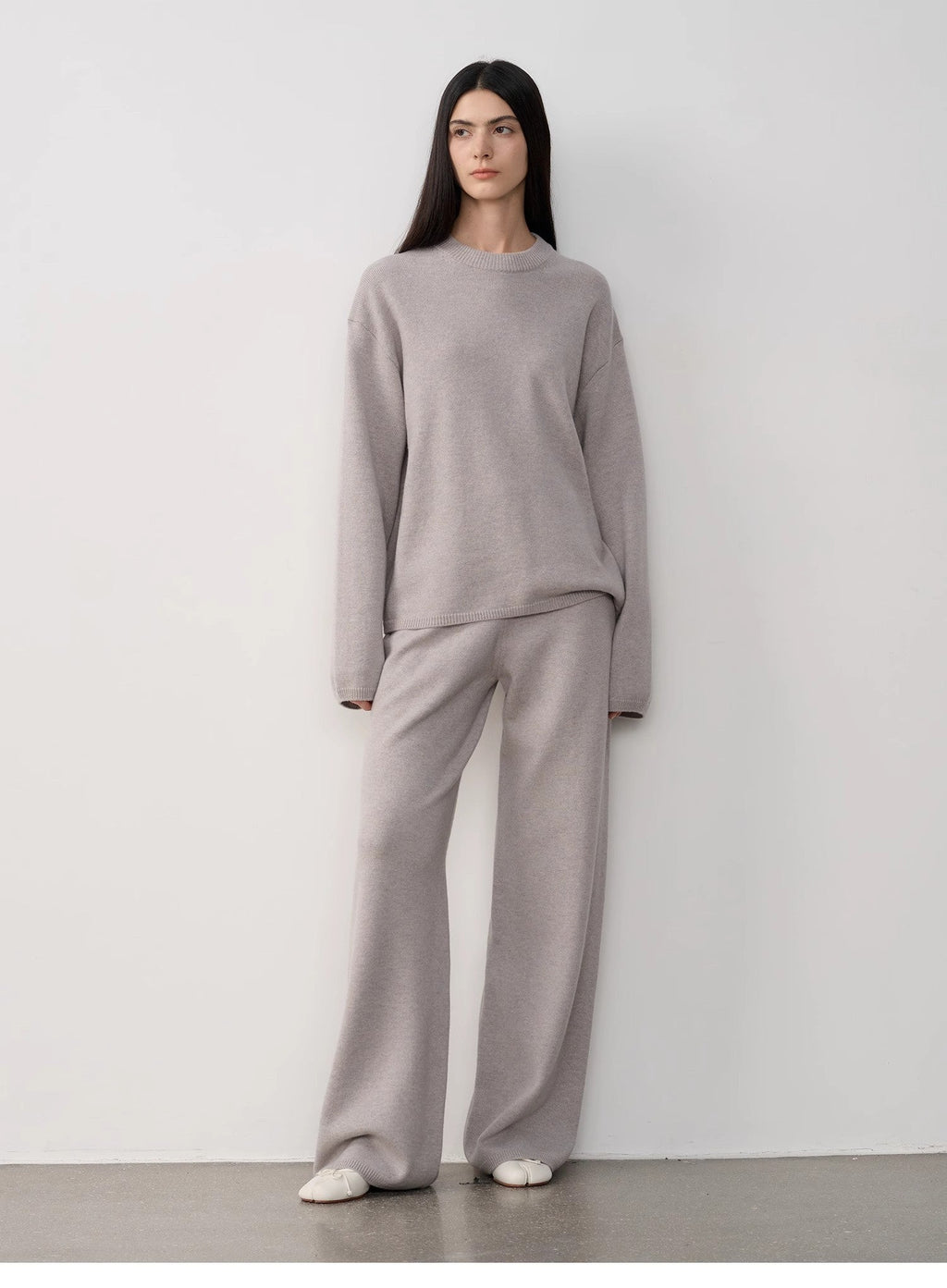 Completo in maglia di lana merino