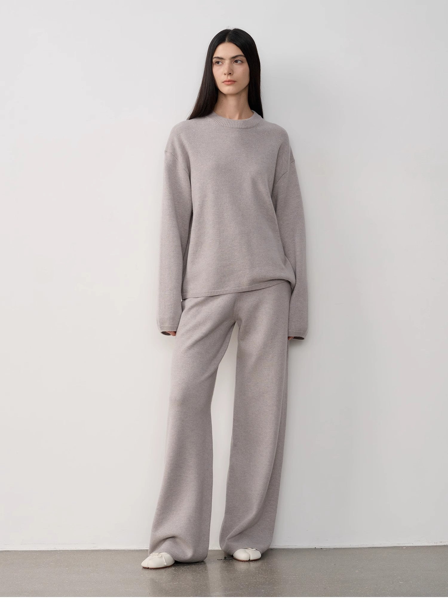Completo in maglia di lana merino