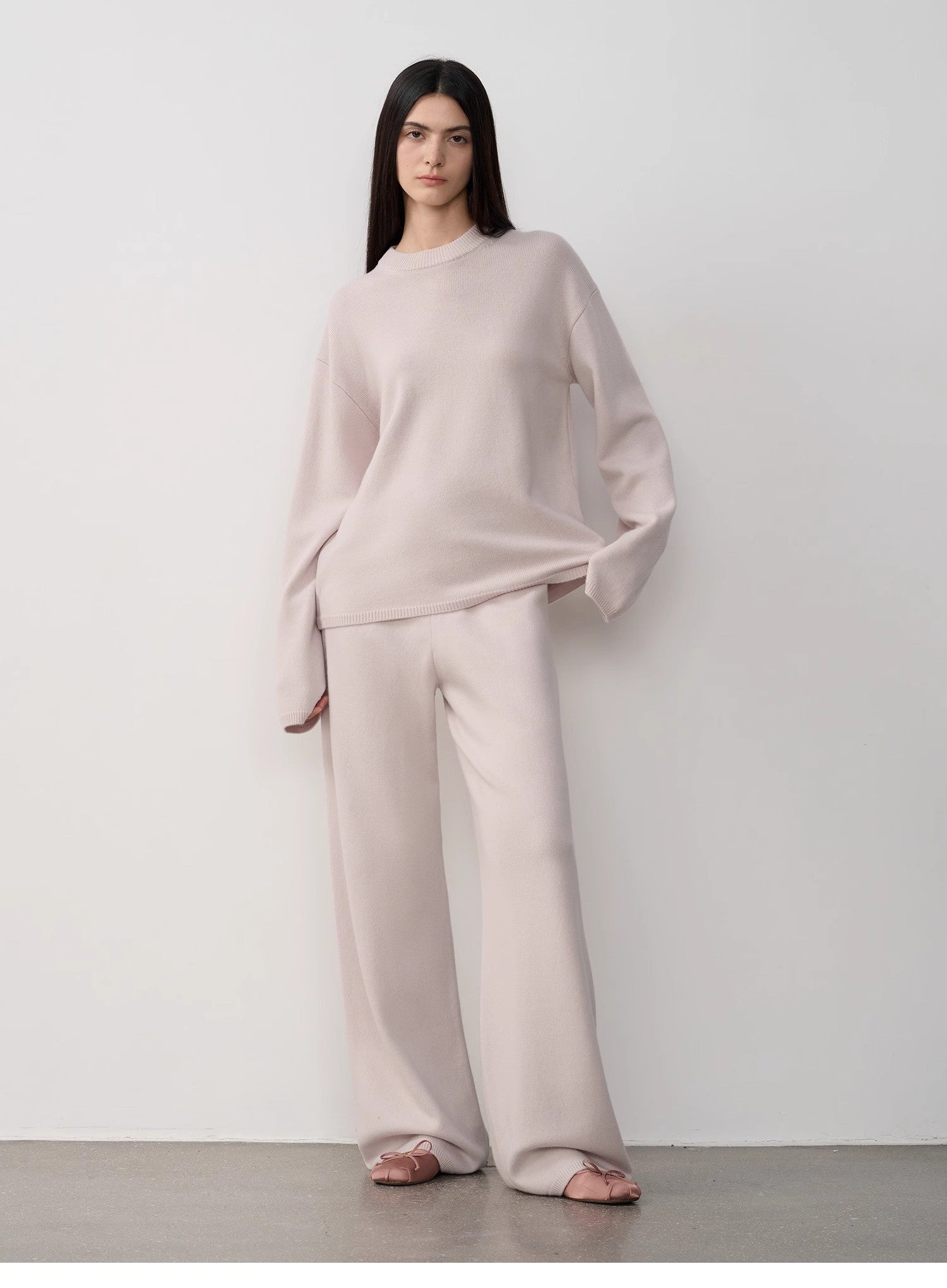 Completo in maglia di lana merino