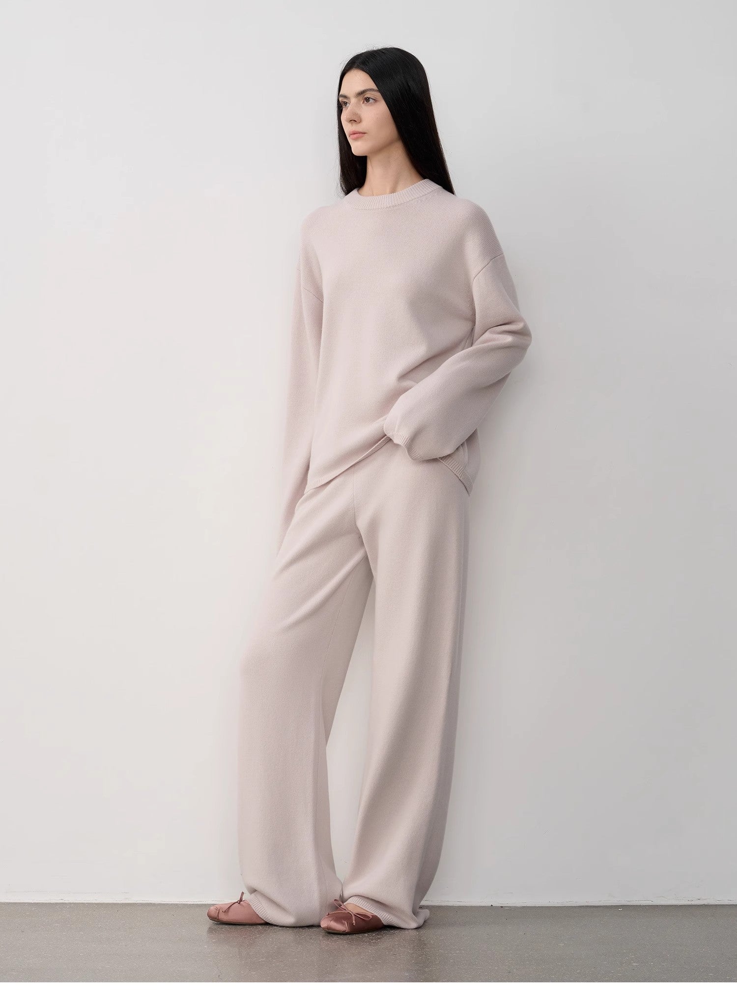 Completo in maglia di lana merino