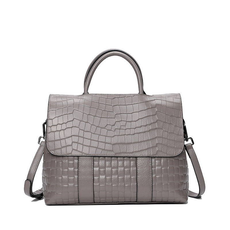 Borsa a mano elegante con tracolla in vera pelle