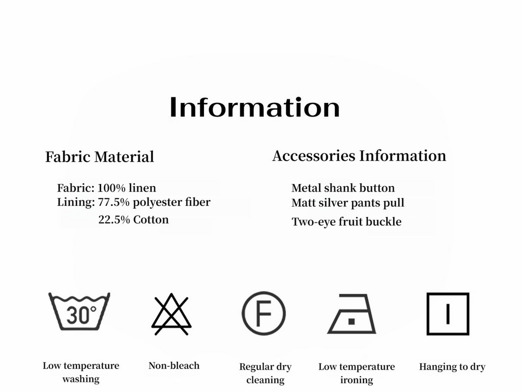 Pantaloni a scimitarra in lino