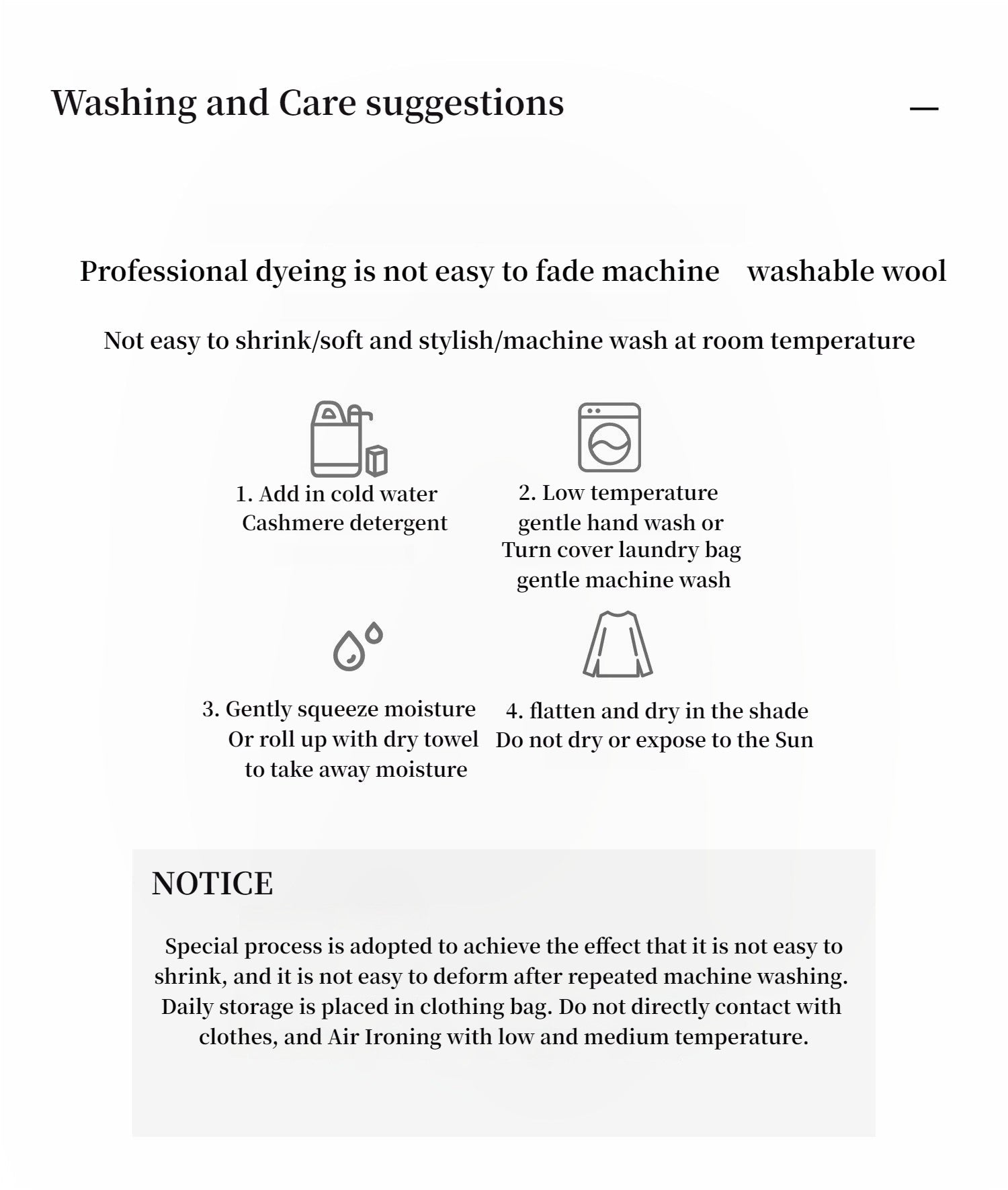 Completo con cappuccio in maglia di lana - 2meno 