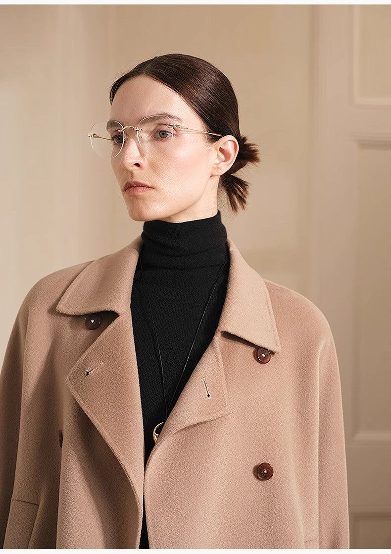 Cappotto in lana a doppiopetto