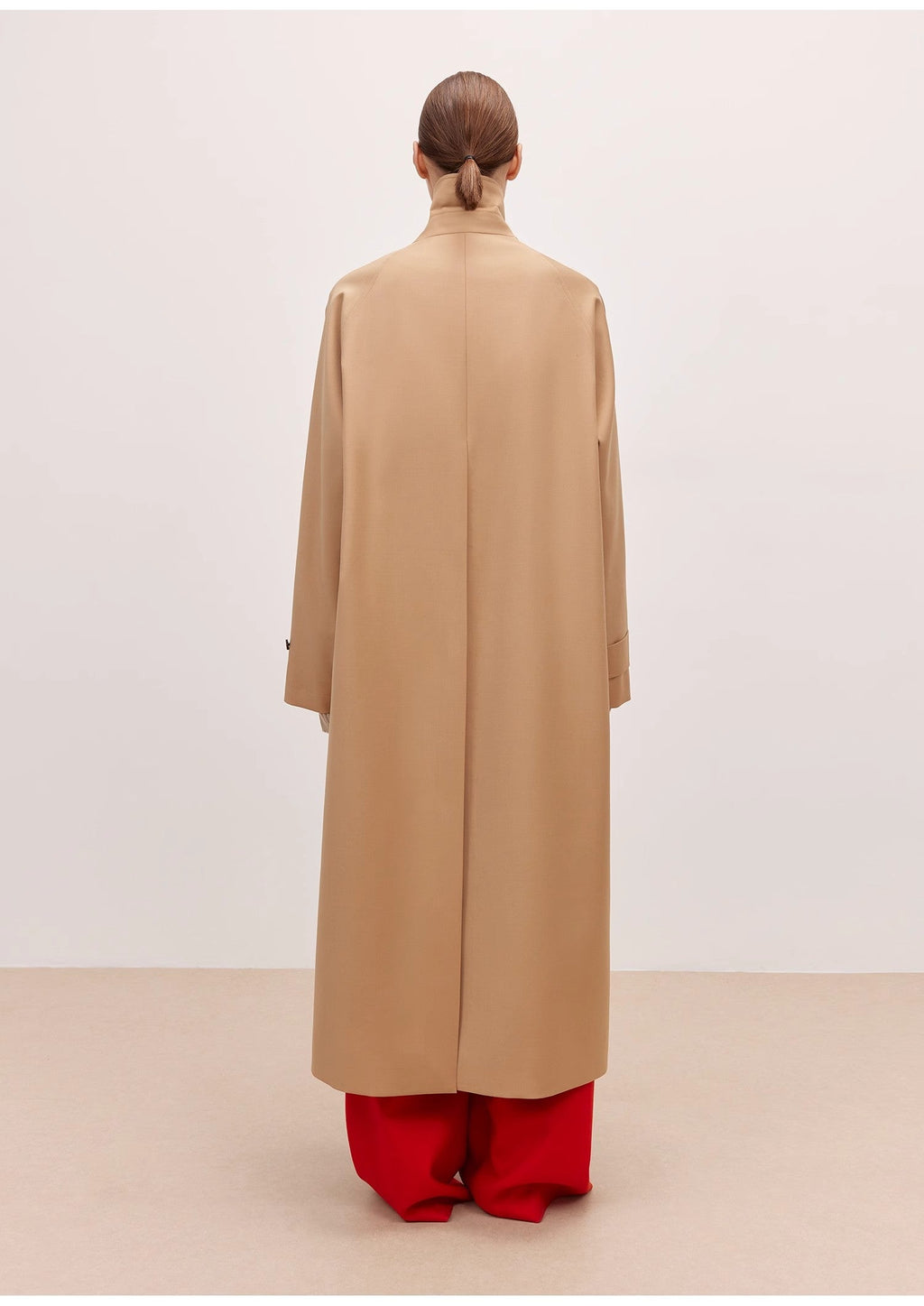 Trench da donna misto lana