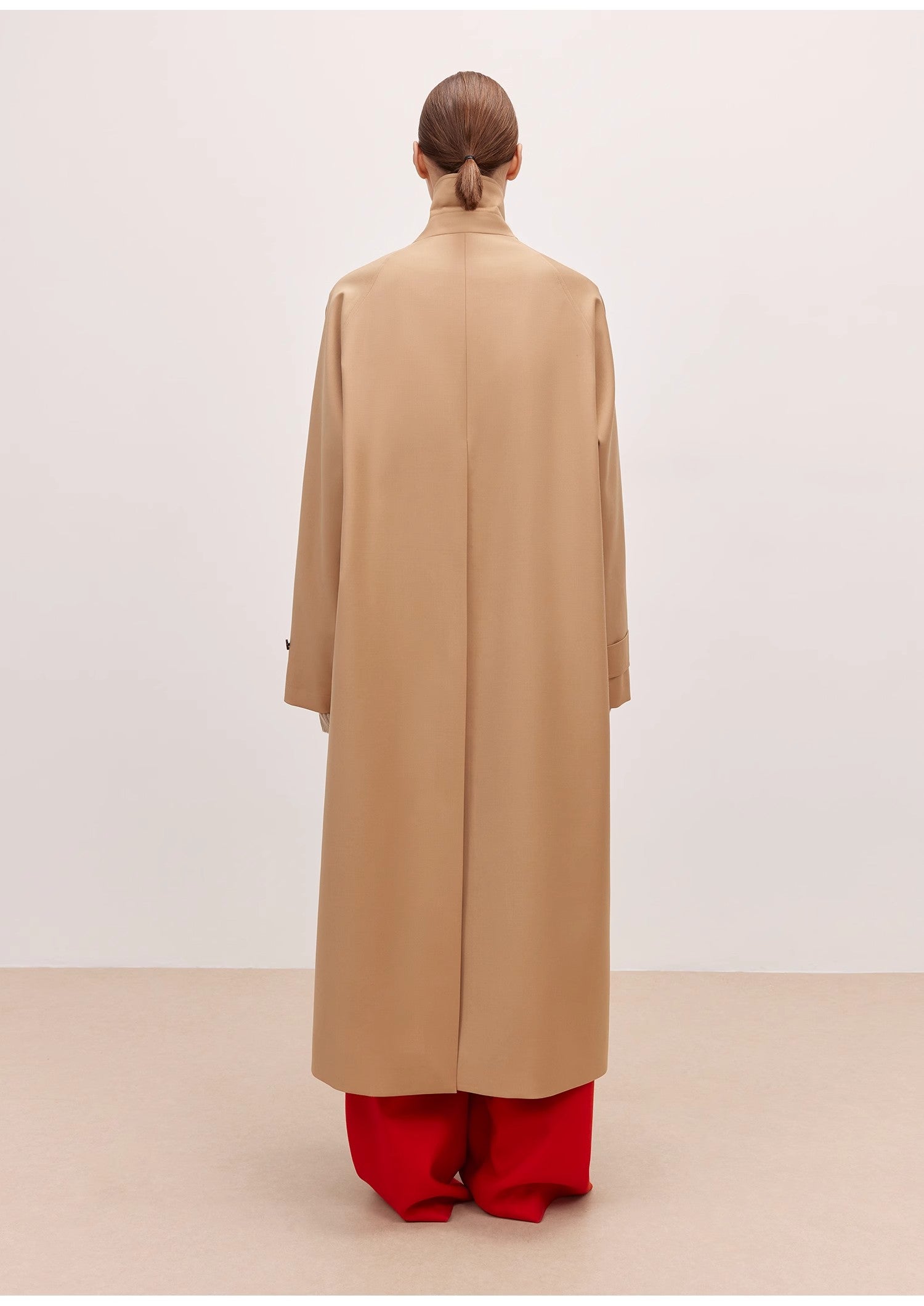 Trench da donna misto lana