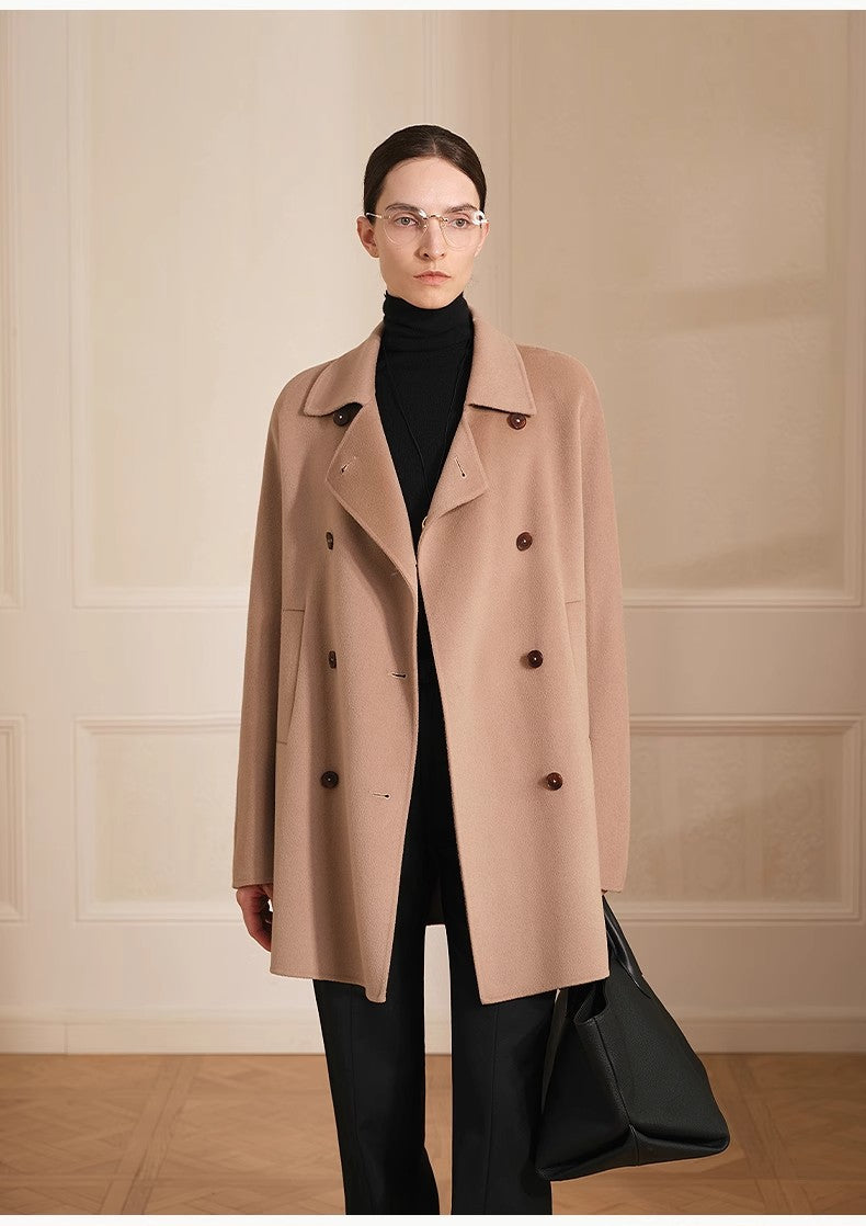 Cappotto in lana a doppiopetto