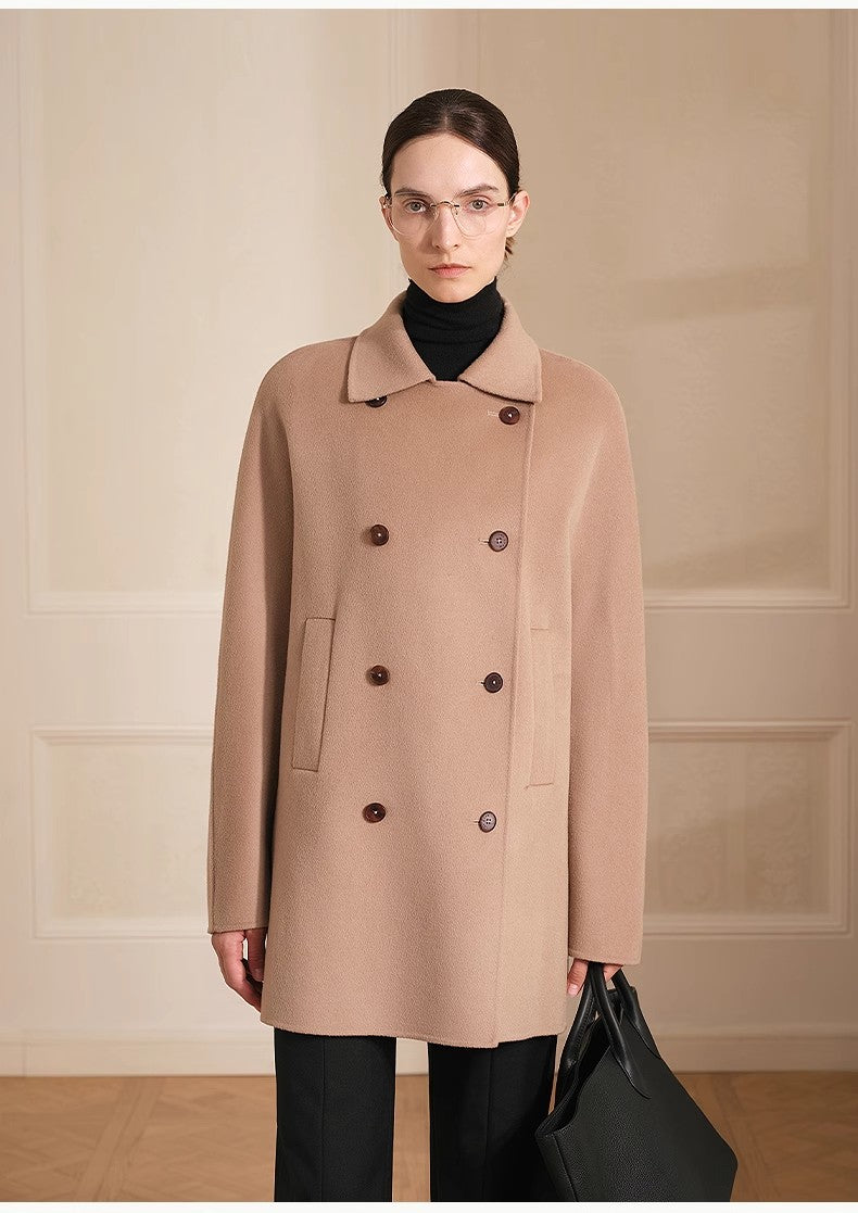 Cappotto in lana a doppiopetto
