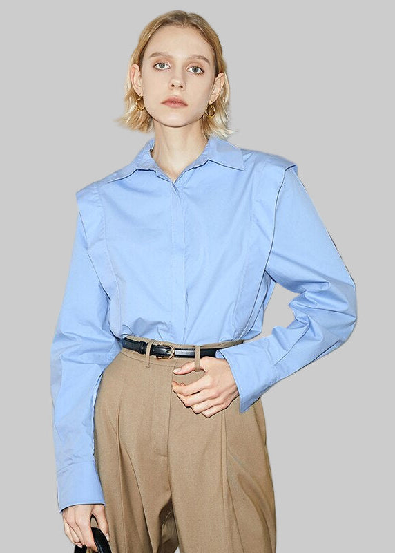 Camicia a maniche lunghe con risvolto