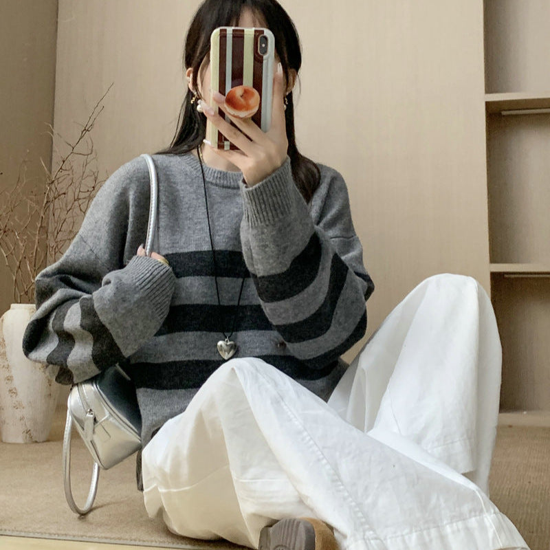 Maglione in lana a girocollo