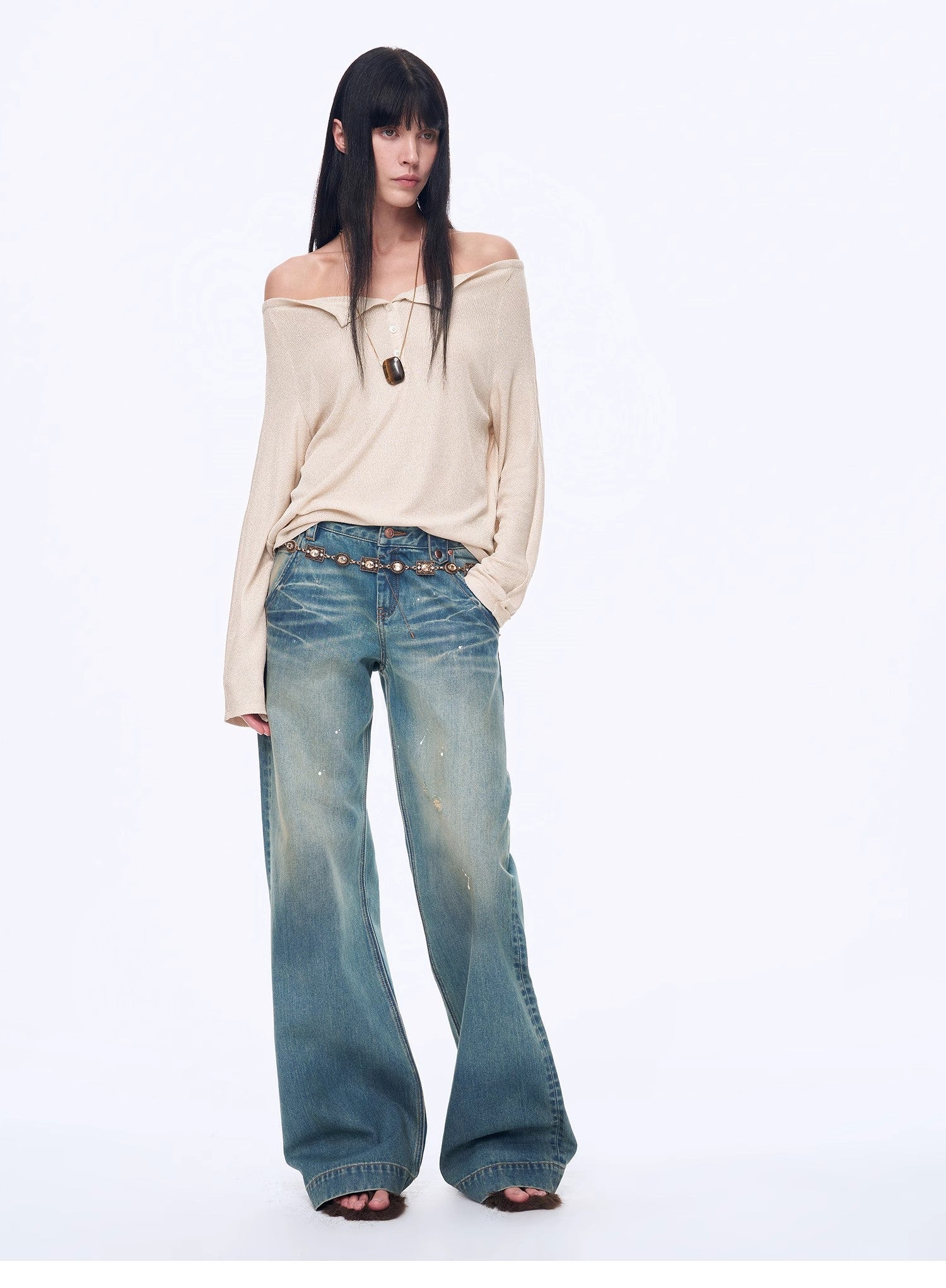 Maglietta casual monospalla