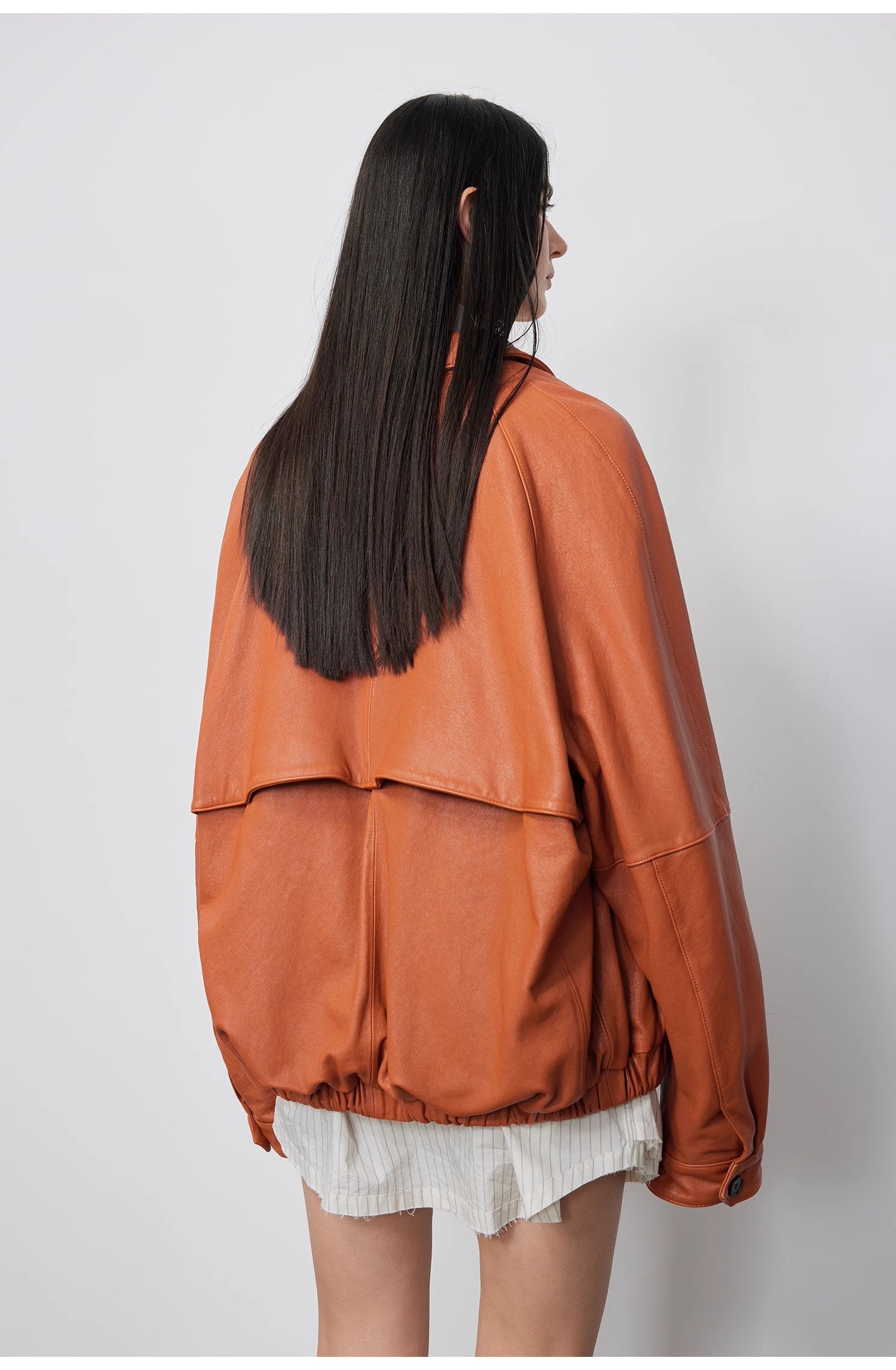 Giacca in vera pelle di pecora cerata 