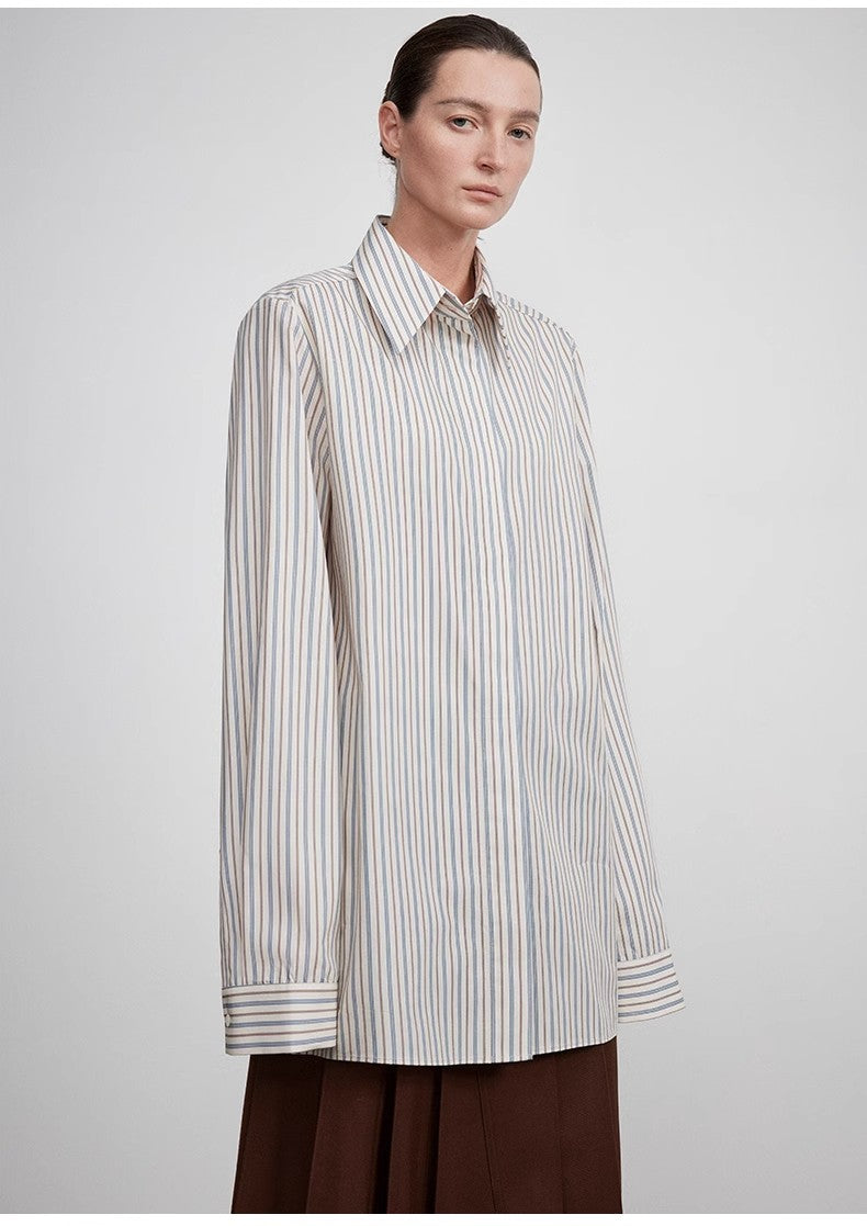 Camicia lunga con parte superiore drappeggiata