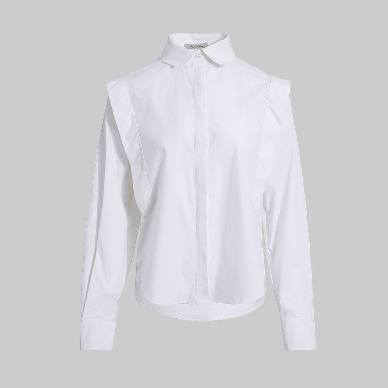 Camicia a maniche lunghe con risvolto