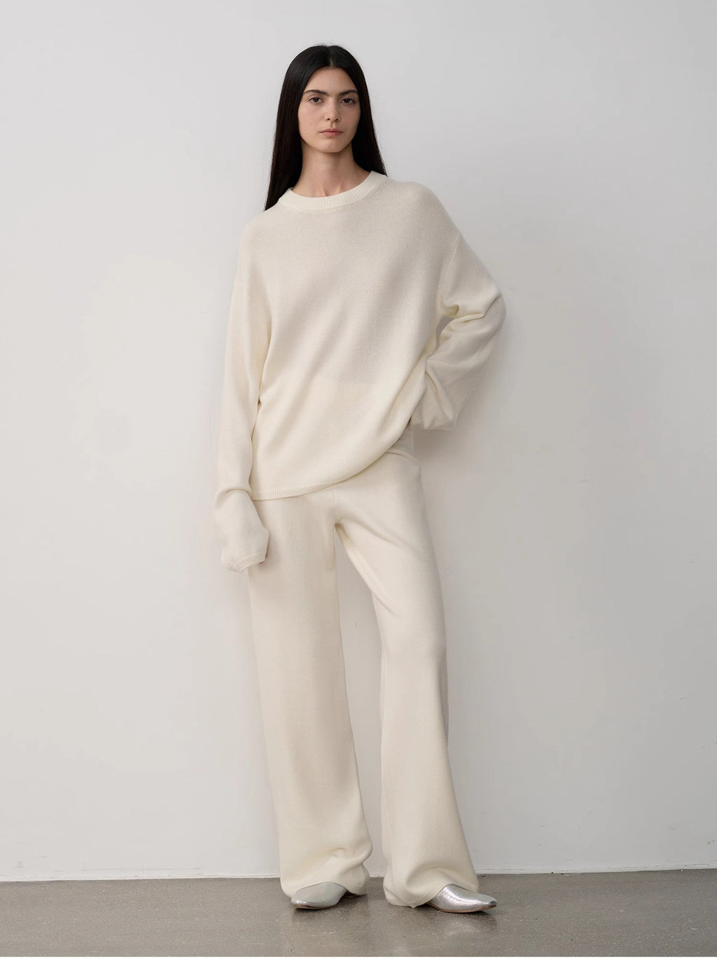 Completo in maglia di lana merino
