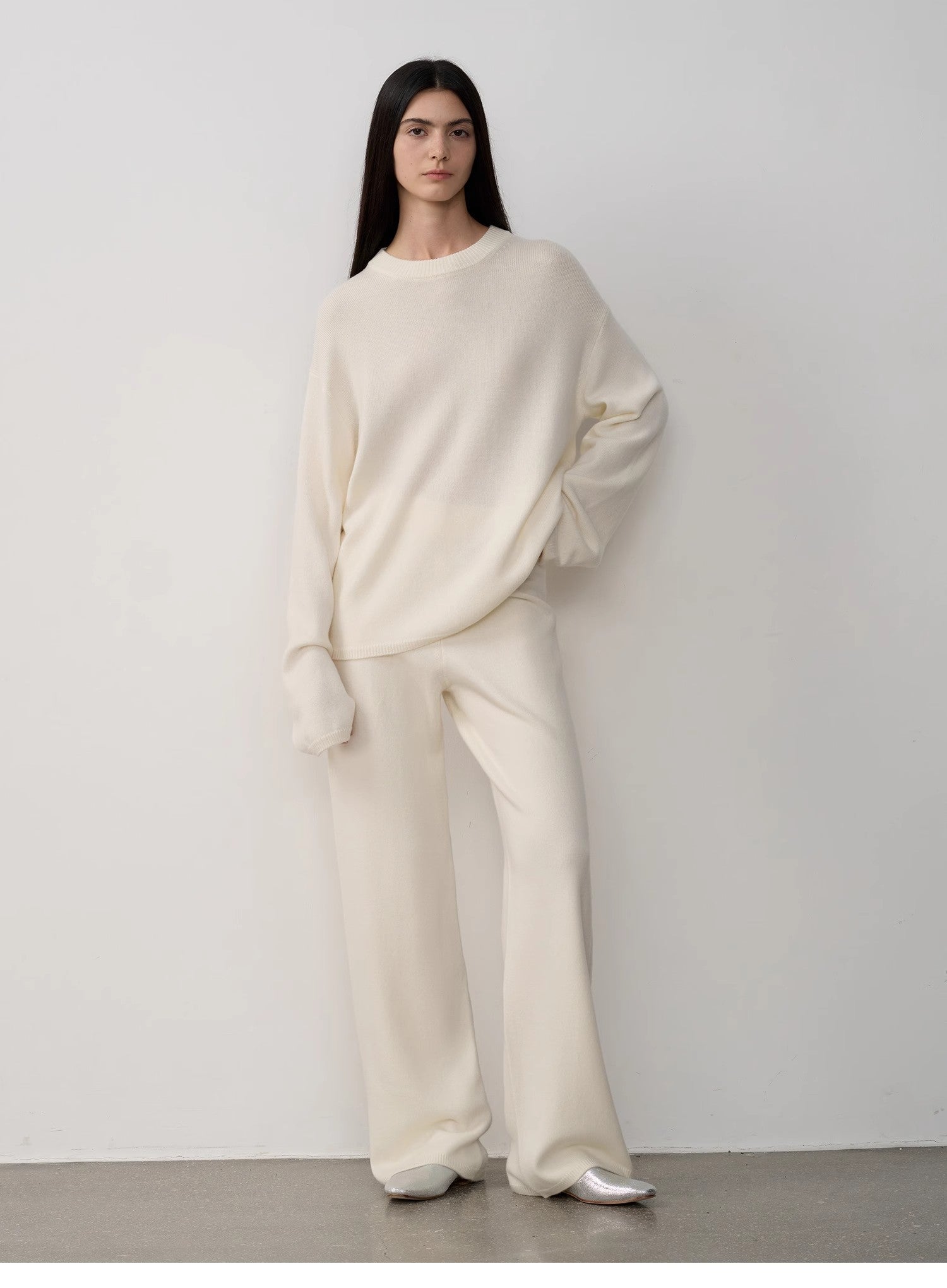 Completo in maglia di lana merino