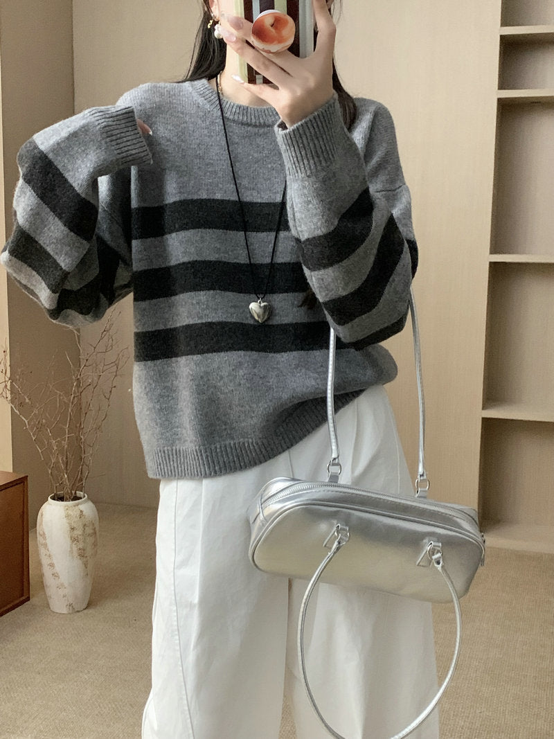 Maglione in lana a girocollo
