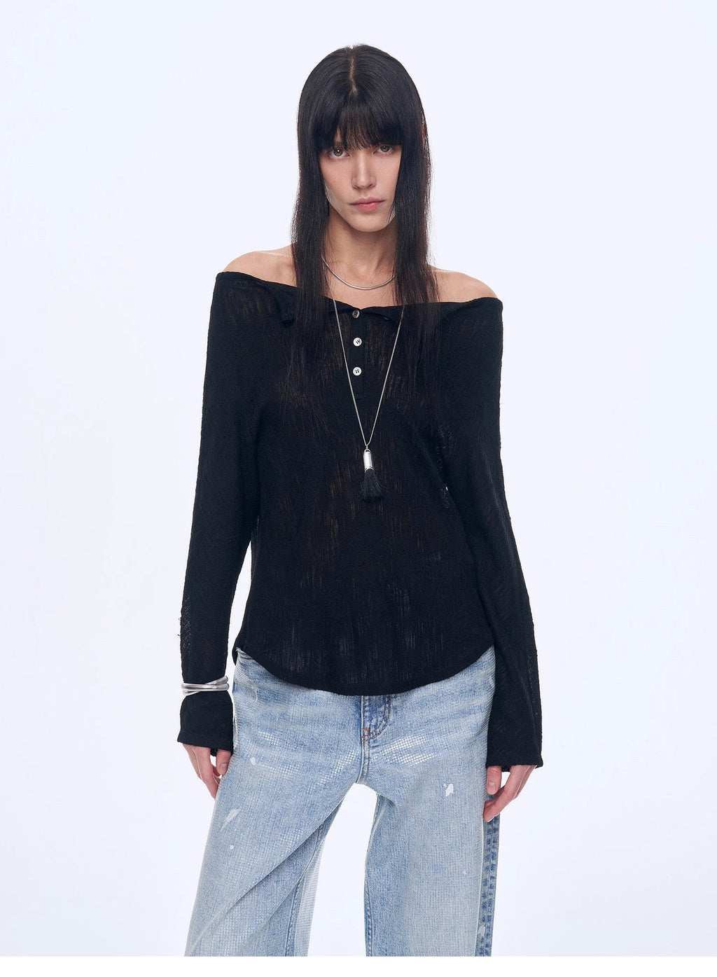 Maglietta casual monospalla