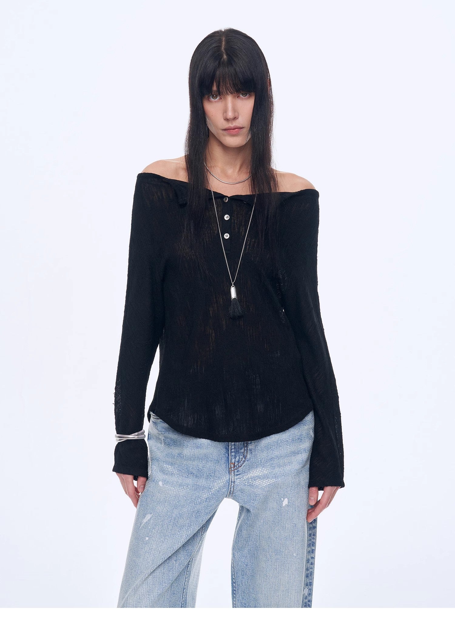 Maglietta casual monospalla