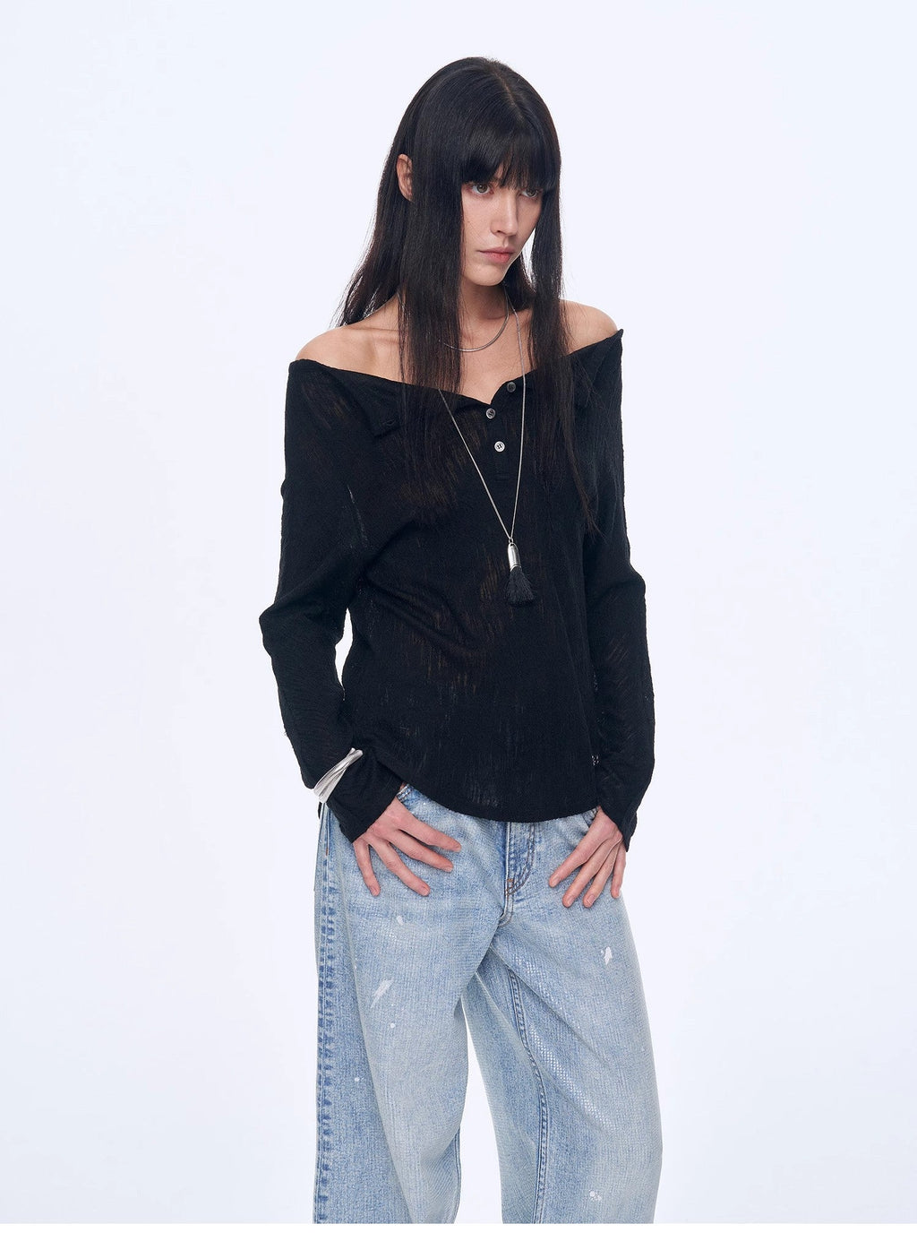 Maglietta casual monospalla