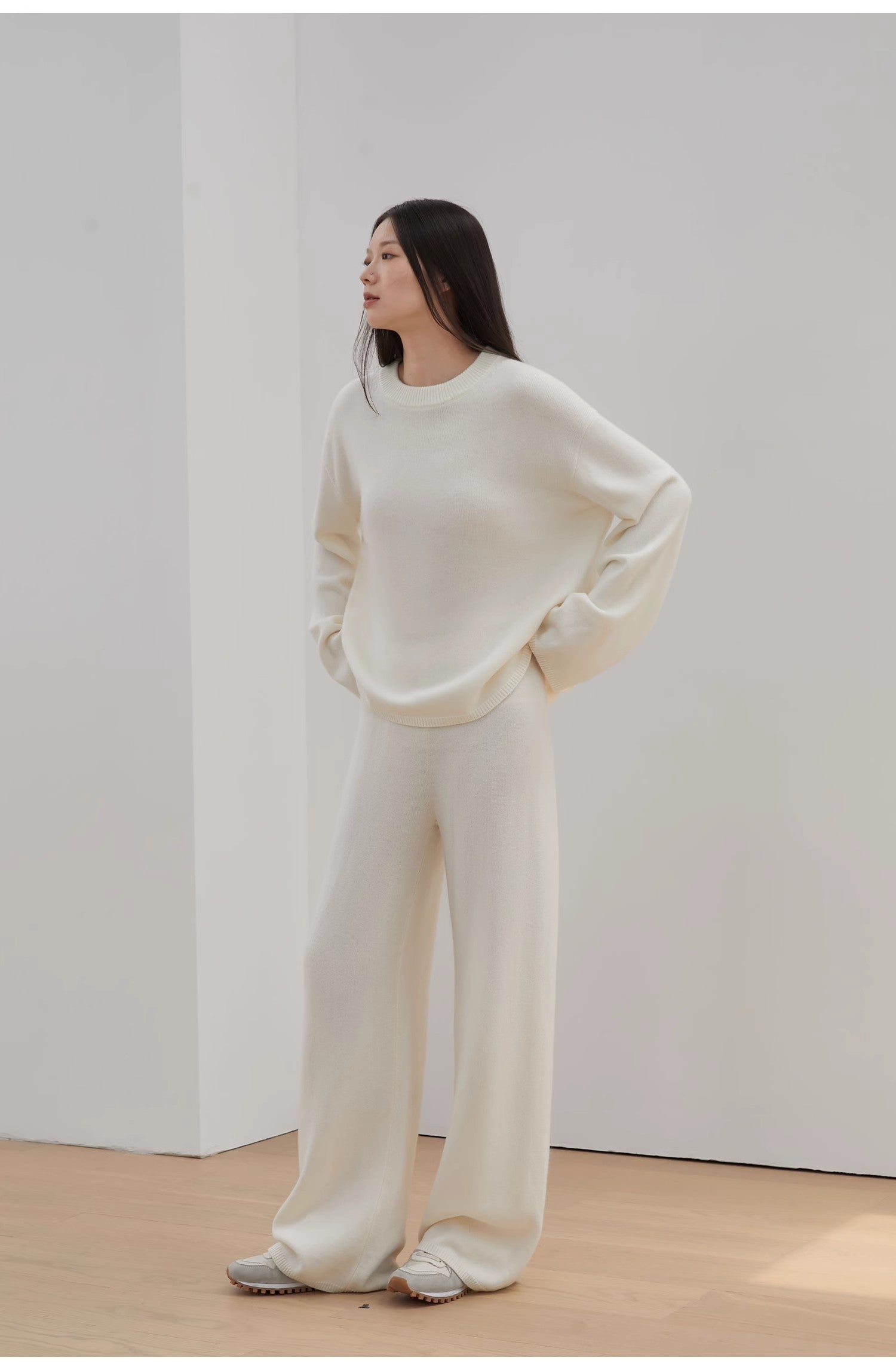 Completo in maglia di lana merino