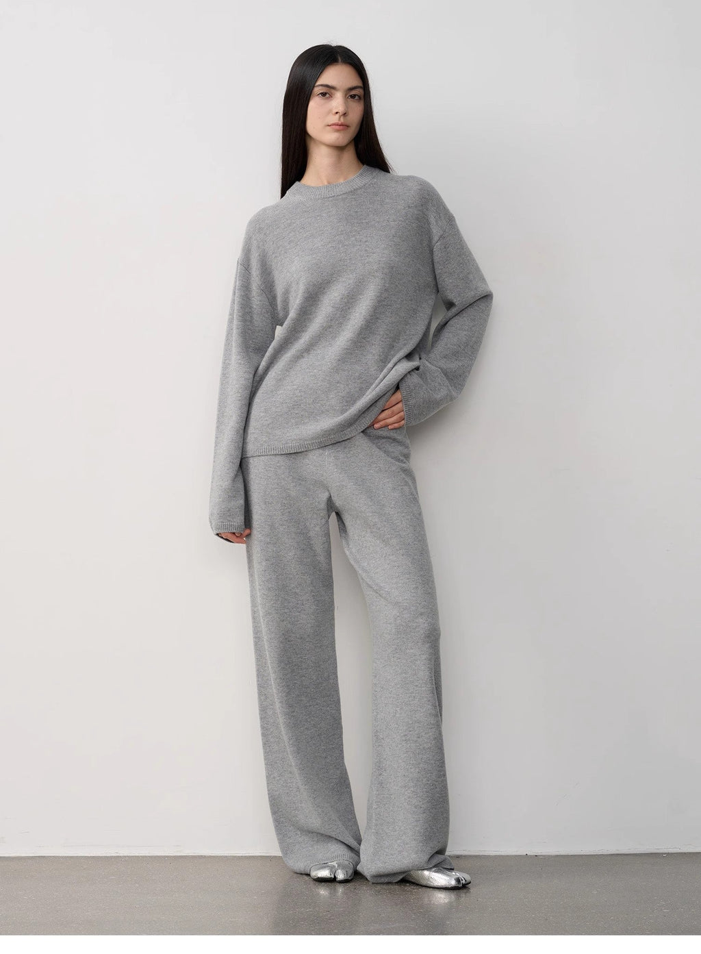 Completo in maglia di lana merino