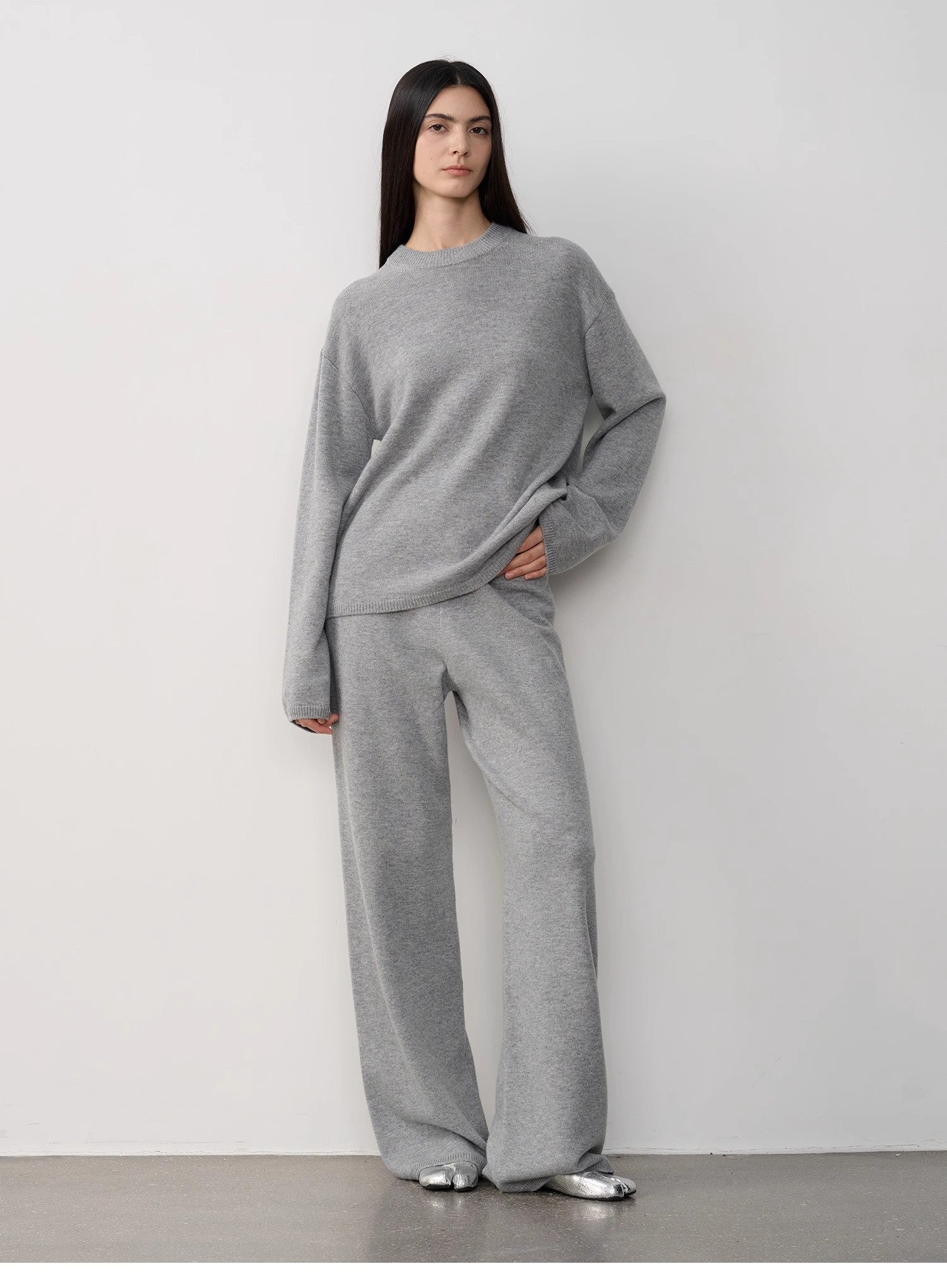 Completo in maglia di lana merino