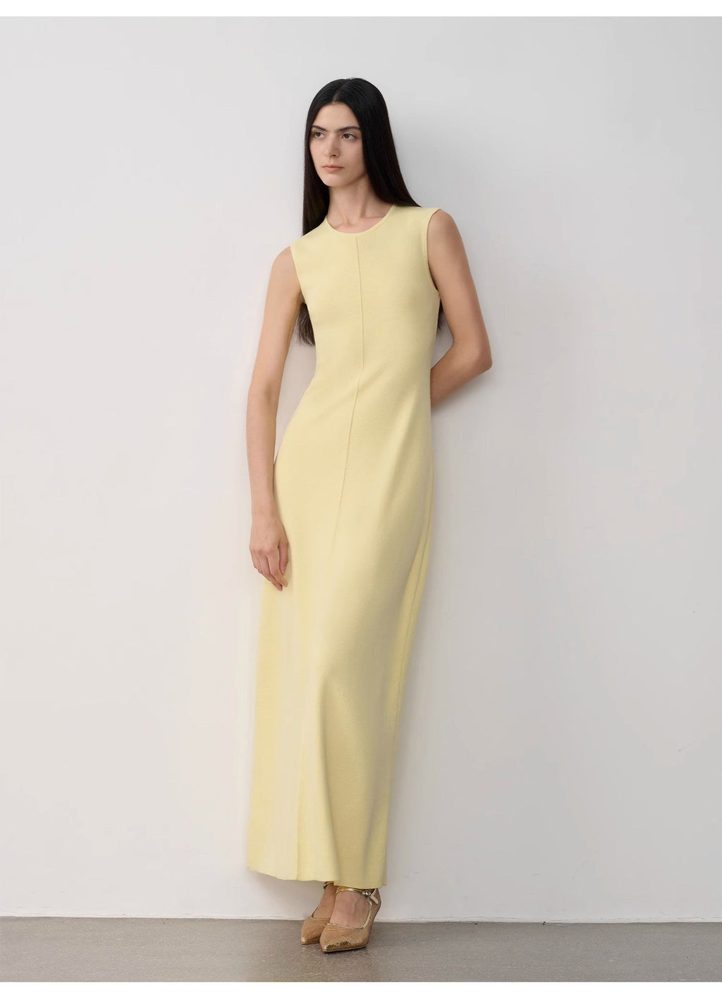 Abito in maglia di lana merino