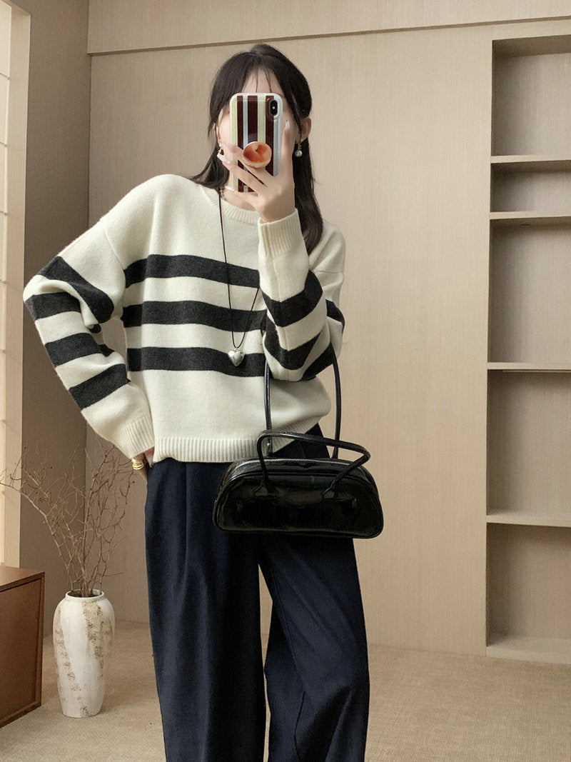 Maglione in lana a girocollo