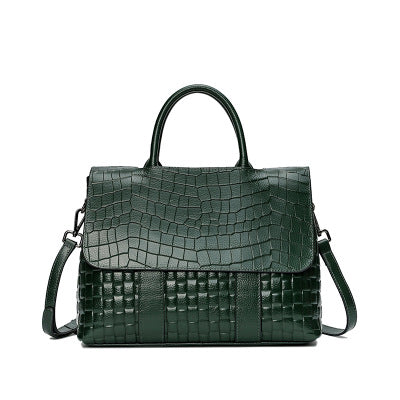 Borsa a mano elegante con tracolla in vera pelle