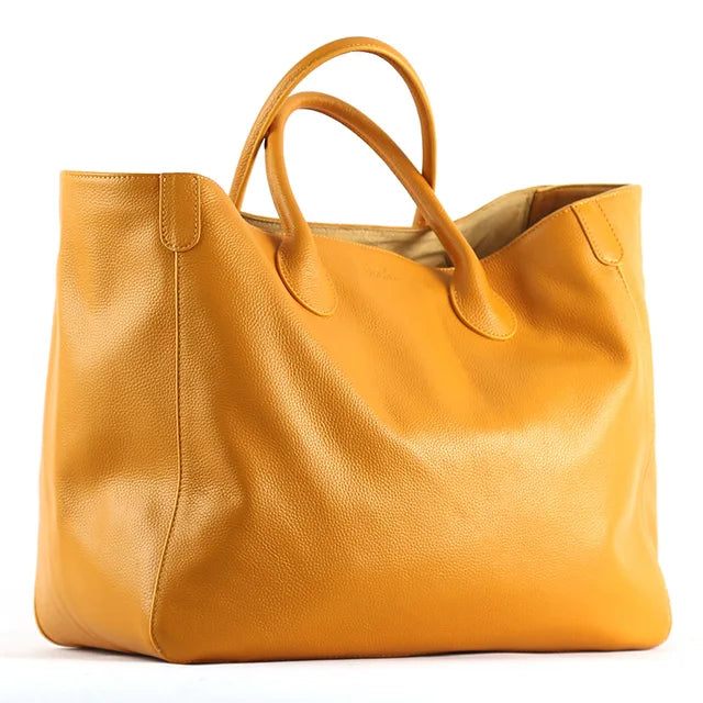 Borsa Tote oversize in pelle