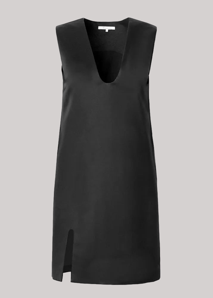 Abito senza maniche con spacco laterale