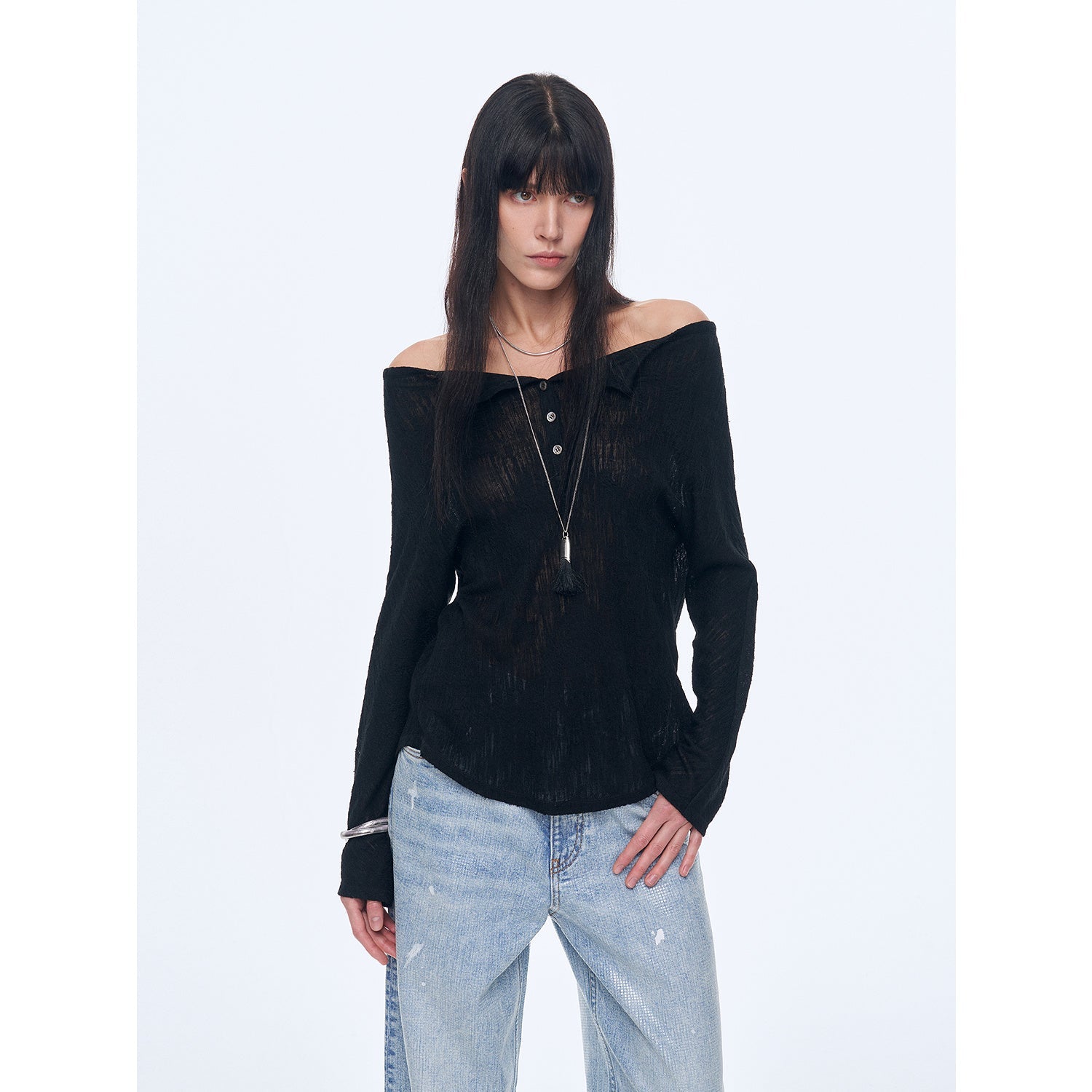 Maglietta casual monospalla