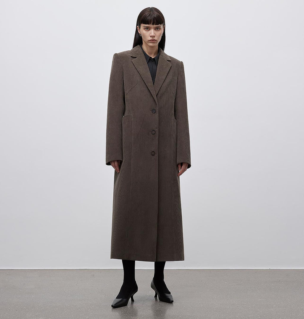 Cappotto in velluto a coste