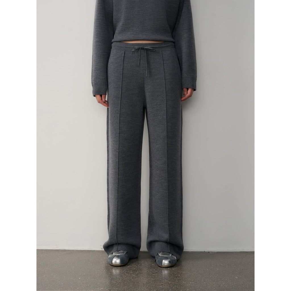 Completo con cappuccio in maglia di lana - 2meno 