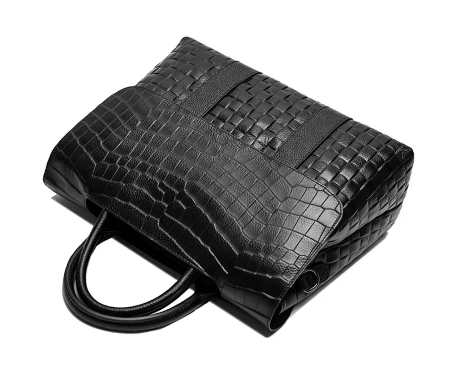 Borsa a mano elegante con tracolla in vera pelle